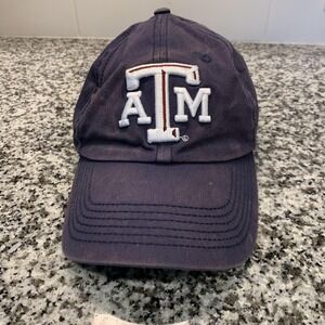Texas A&M Aggies Hat Cap Strap Back Mens Gray Maroon NCAA College Football